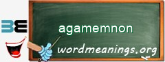 WordMeaning blackboard for agamemnon